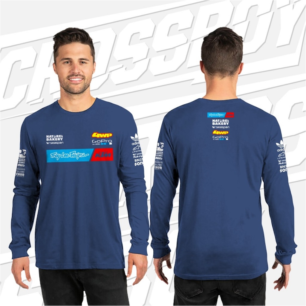 kaos lengan panjang pria ktm gopro racing bahan tebal cotton combed 24s premium