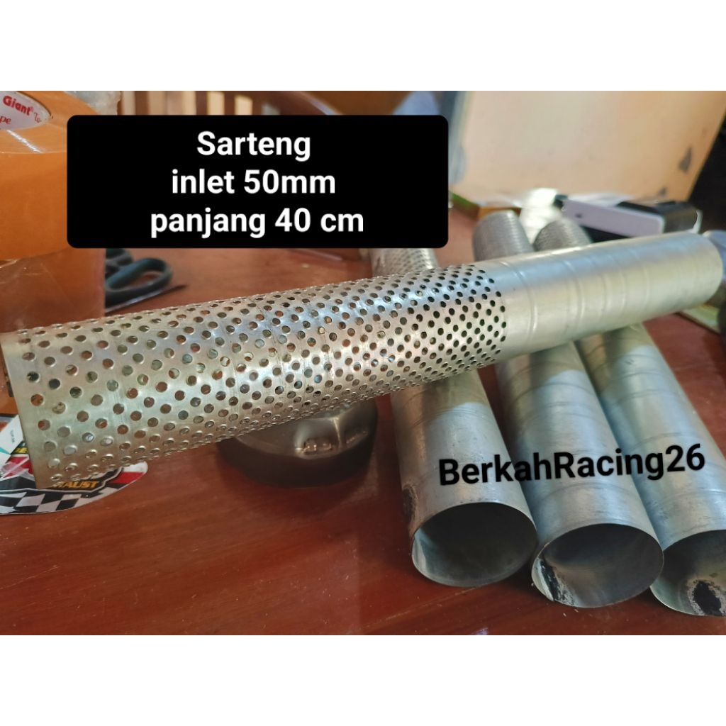 SARINGAN KNALPOT INLET 50mm PANJANG 40CM CMS TZM VND SHIJIRO TERLARIS TERMURAH