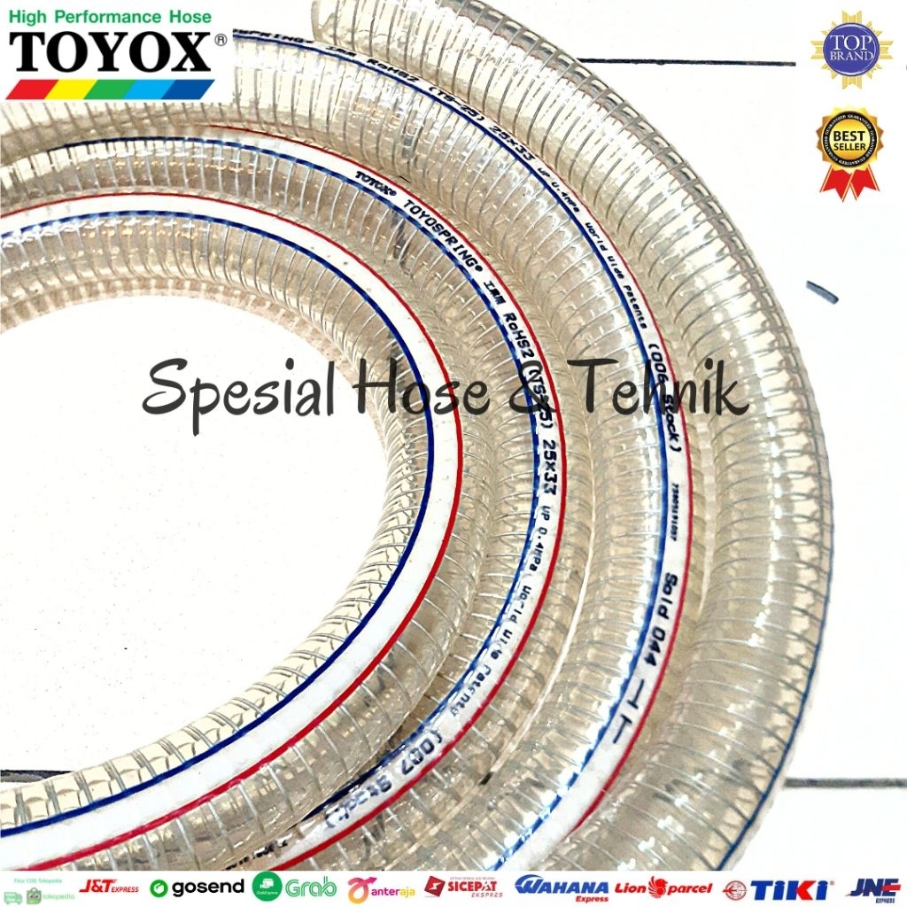 TOYOX TOYOSPRING HOSE TS-25 (1") 1 ROLL 50 METER, SELANG SPRING TOYOX 25 X 33MM