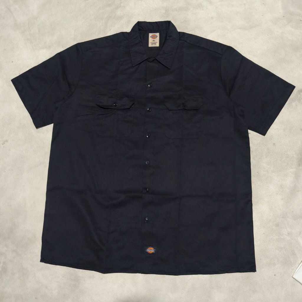 Kemeja workshit pria dickies hitam