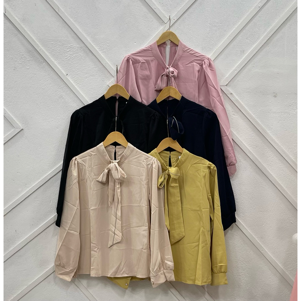 Blus Wanita Import Bahan Silk bkk 293