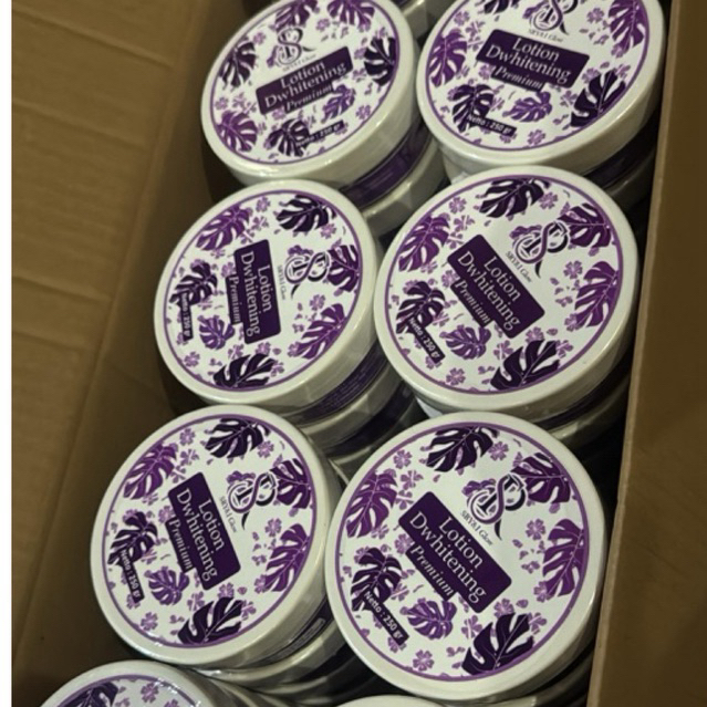 SR body Lotion Dwitening premium Dw khusus malam pemutih badan ampuh dwitening 250 gr