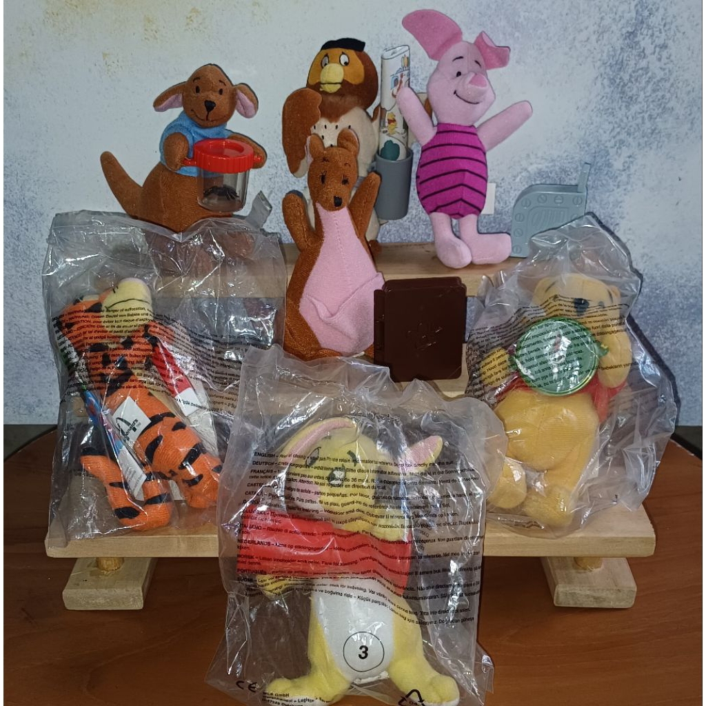 McD Happy Meal Pooh & Friends Set of 7 Loose