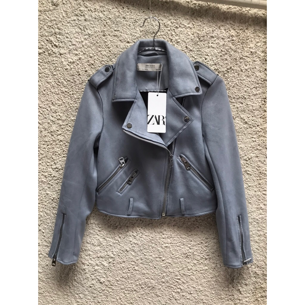 Zara suede biker jacket