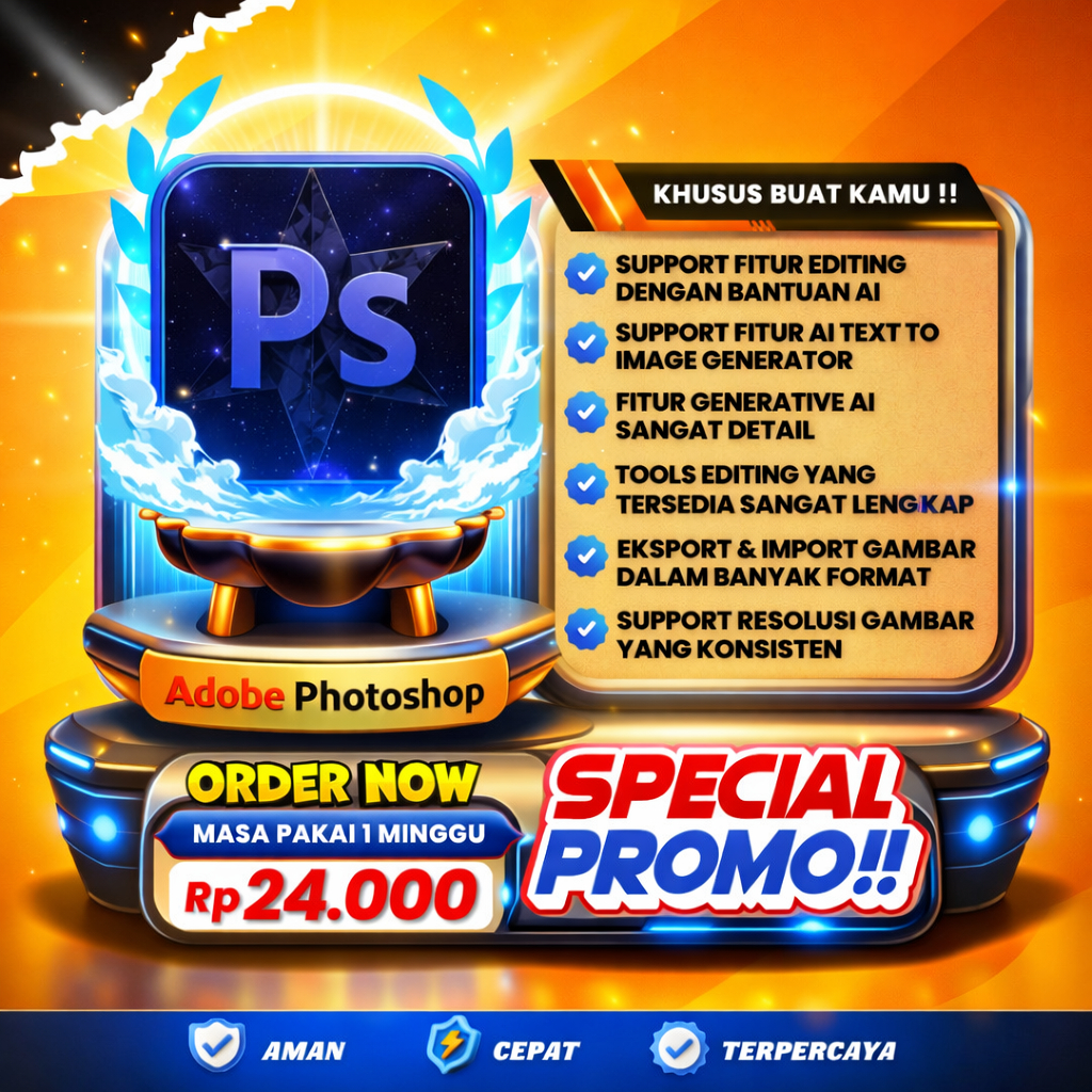 Photoshop : Tools Editing Dengan FItur AI - 4000 Credit Generative Fill