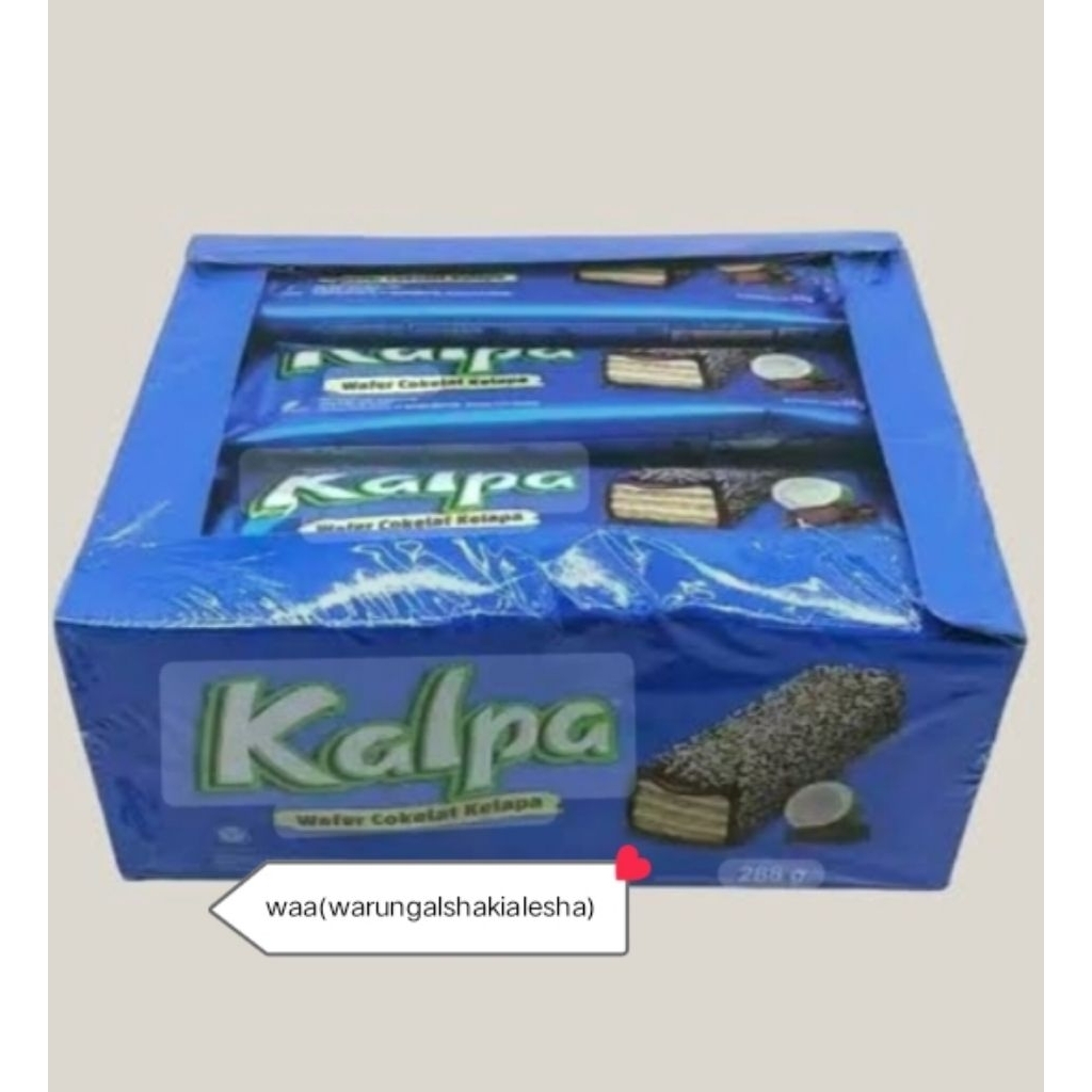 Kalpa Wafer Coklat Kelapa - Taburan Kelapa, Sensasi Coklat, Krim Kelapa