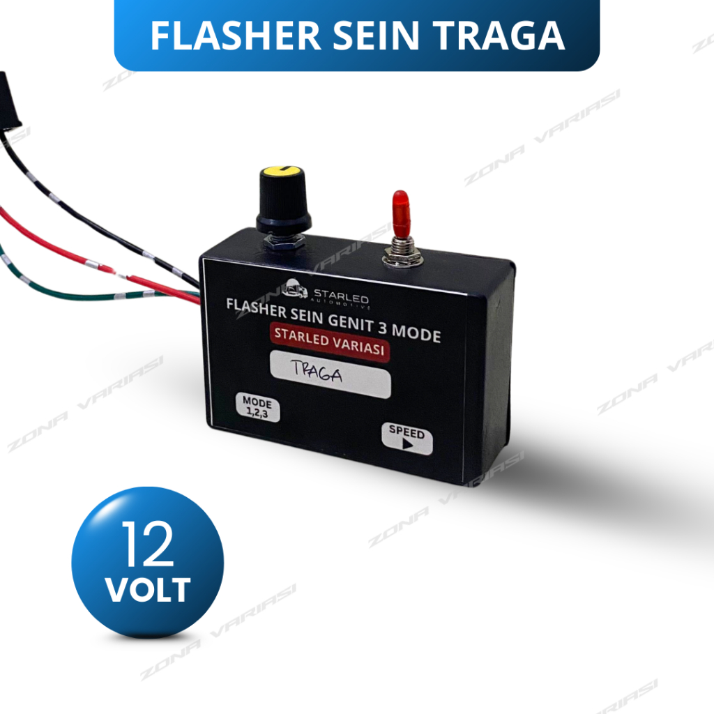 Flasher Sen Sein Genit 3 Mode Traga 12V Flasher Sein Sudah Plus Socket PNP TInggal Pasang