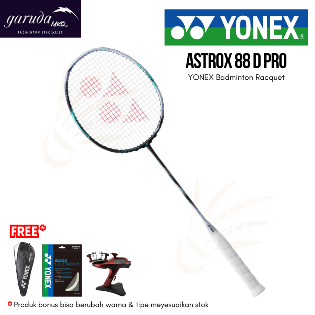 Raket Badminton Yonex Astrox 88D PRO Black Silver / ASTROX  88 D Pro / 3AX88D-P / RAKET BULU TANGKIS