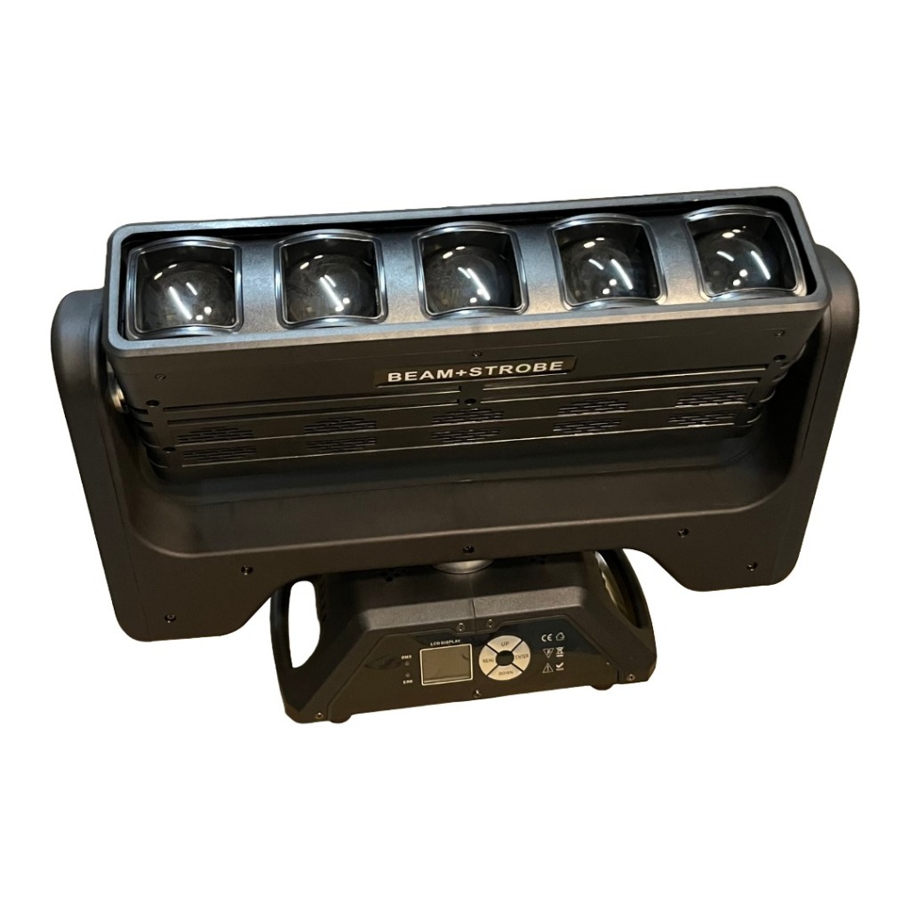 Lampu Panggung Beam Bar 5 Eyes + Strobe Moving Head