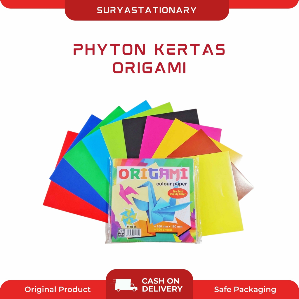 PHYTON KERTAS ORIGAMI / KERTAS ORIGAMI /KERTAS LIPAT PHYTON /KERTAS LIPAT