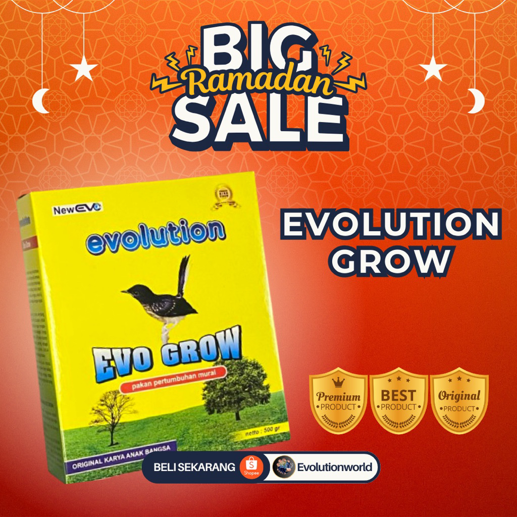 VOER TROTOL BURUNG MURAI I EVO GROW I PAKAN PERTUMBUHAN TROTOL BURUNG MURAI I EVOLUTION BIRDFOOD