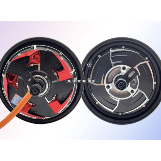 QSMOTOR dinamo 10 inch motor listrik vespa 1500 2000 3000 watt 60/72 volt