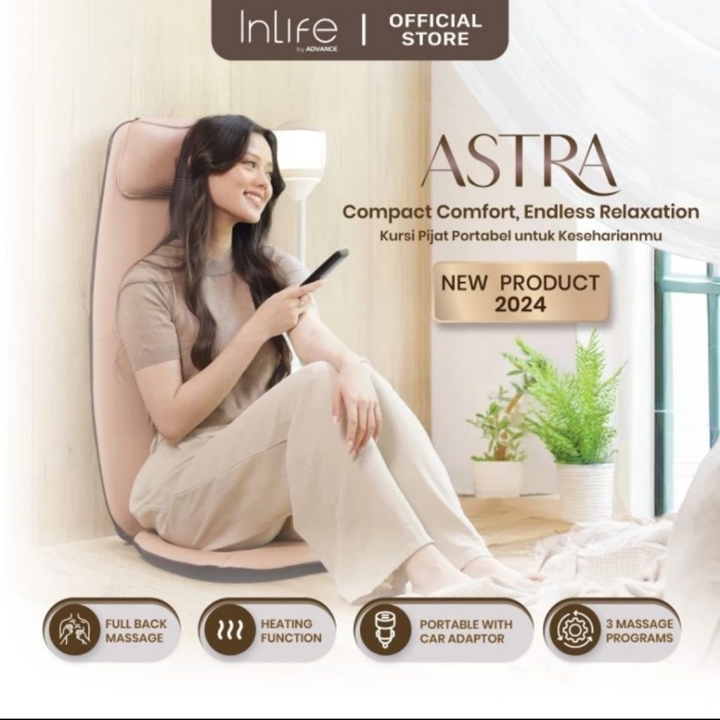 Kursi Pijat Refleksi Mobil Advance Astra iS8803 - INLIFE