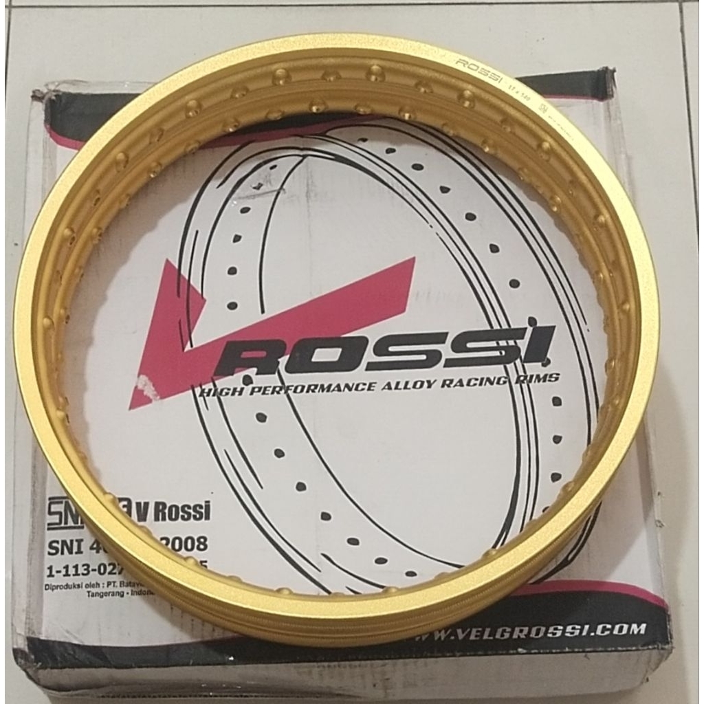 ALOY SET V ROSSI RING 17x140 GOLD