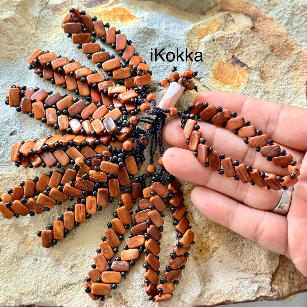 Grosir 10 Pcs Gelang Kokka Kaukah Asli Motif Kopiko Manik Gelang Kokka Original Pria Wanita Kualitas