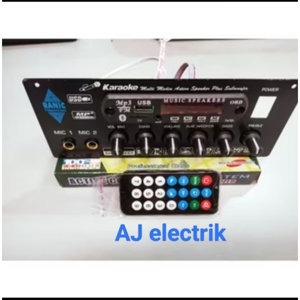 KIT TONE CONTROL STEREO MIC ECHO SUBWOOFER + KIT MP3 BLOETOOHT KARAOKE dengan Kontrol Aktif dan Echo