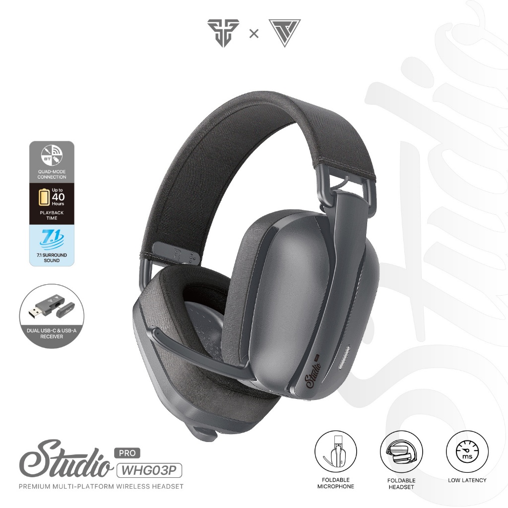 Headphone FANTECH Bluetooth Studio Pro WHG03P - Grey