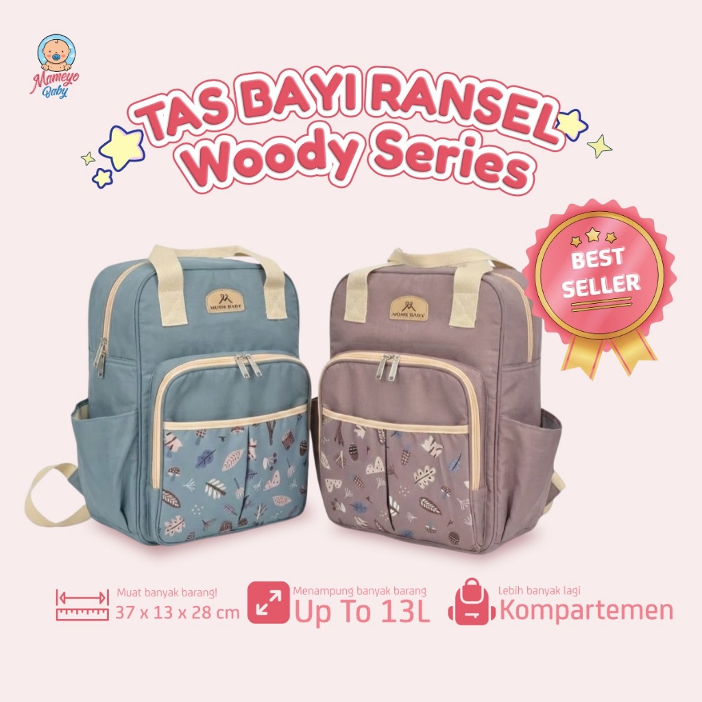 MOMS BABY Tas Bayi Ransel Woody Series