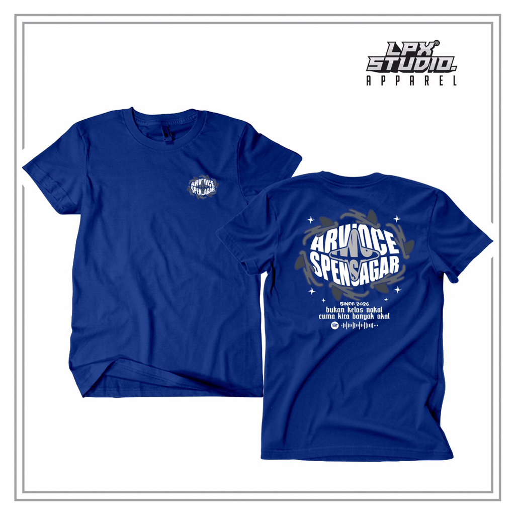 Kaos Angkatan, Kelas, Komunitas Cotton Combed 24s Sablon Menyala