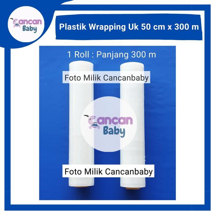 Stretch Film Bening 50Cm X 300M Plastik Wrapping 50X300 Plastic Wrap