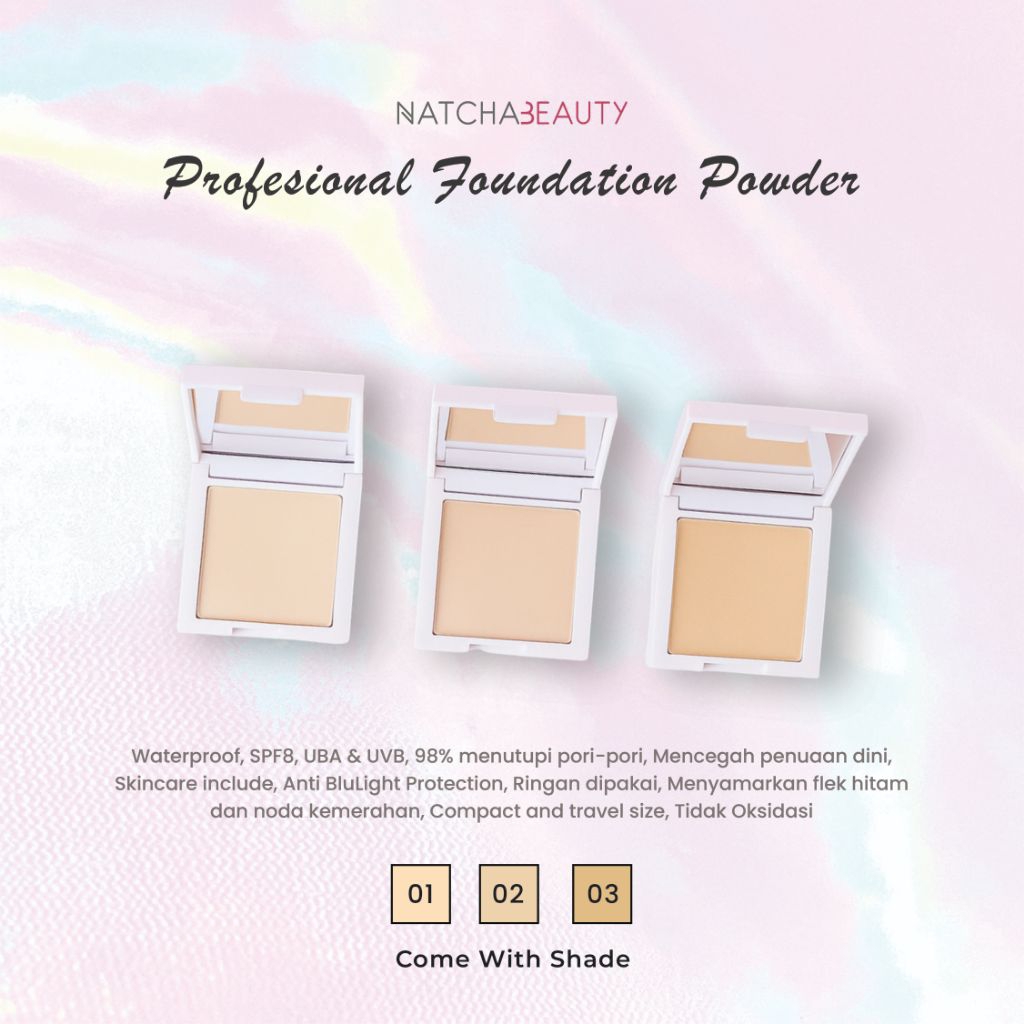 RAN NATCHA BEAUTY PROFESIONAL POWDER PROMO BEDAK NATCHA BEAUTY BEST SELLER