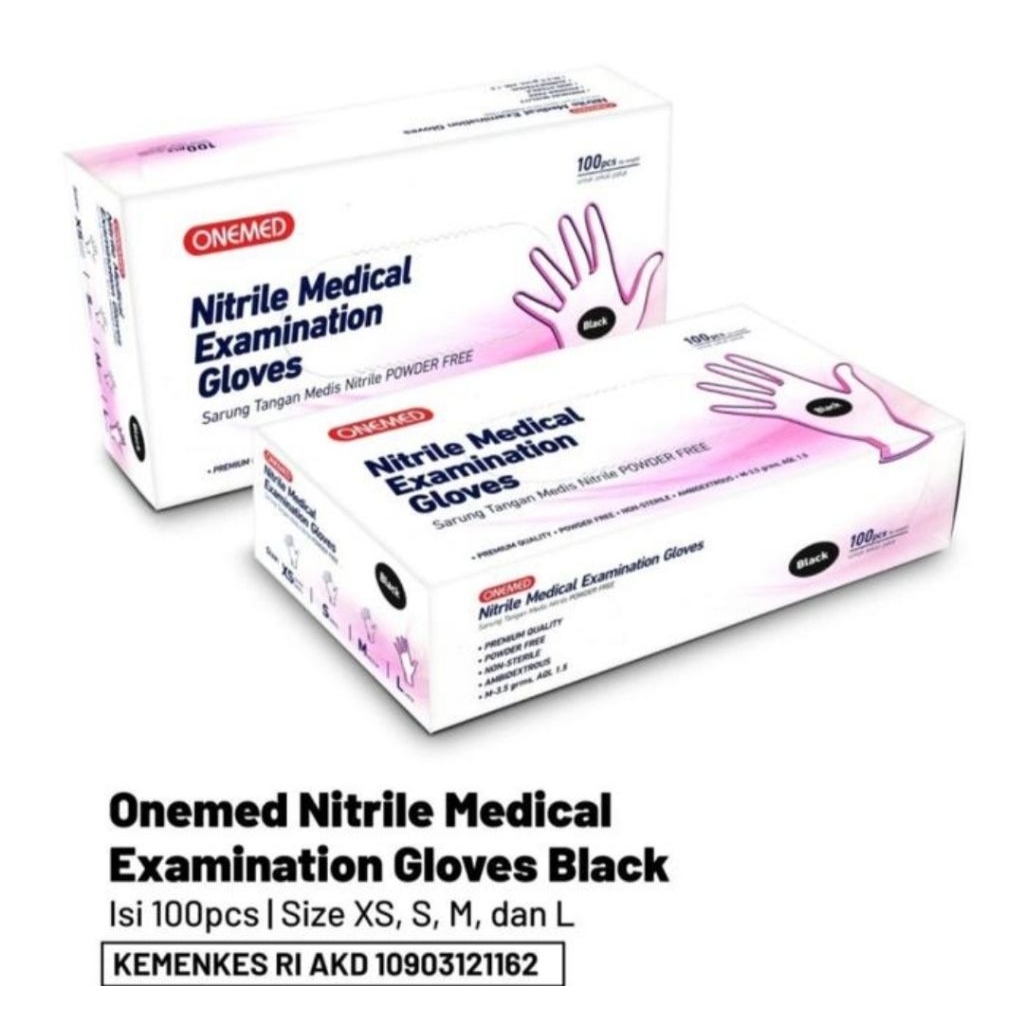 Sarung Tangan Nitrile 100Pcs / Sarung Tangan Nitrile / Sarung Tangan Nitrile Hitam