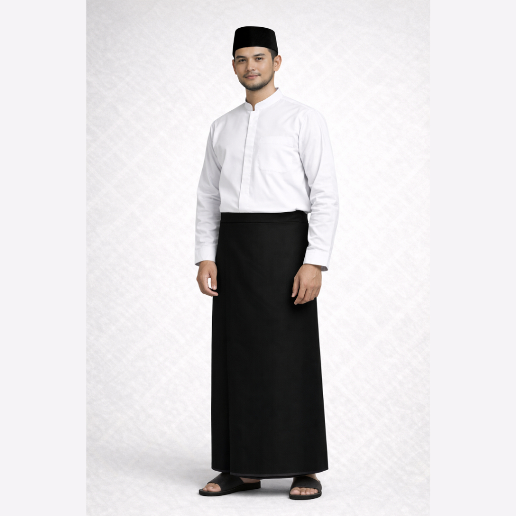 Sarung Premium Polos Hitam Gajah Duduk original