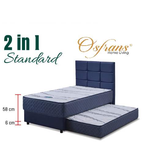 Guhdo Spring Bed 2 in 1 Standard - FULLSET ATLANTIC / PROSPINE SET - KASUR ATAS KASUR SORONG BAWAH S