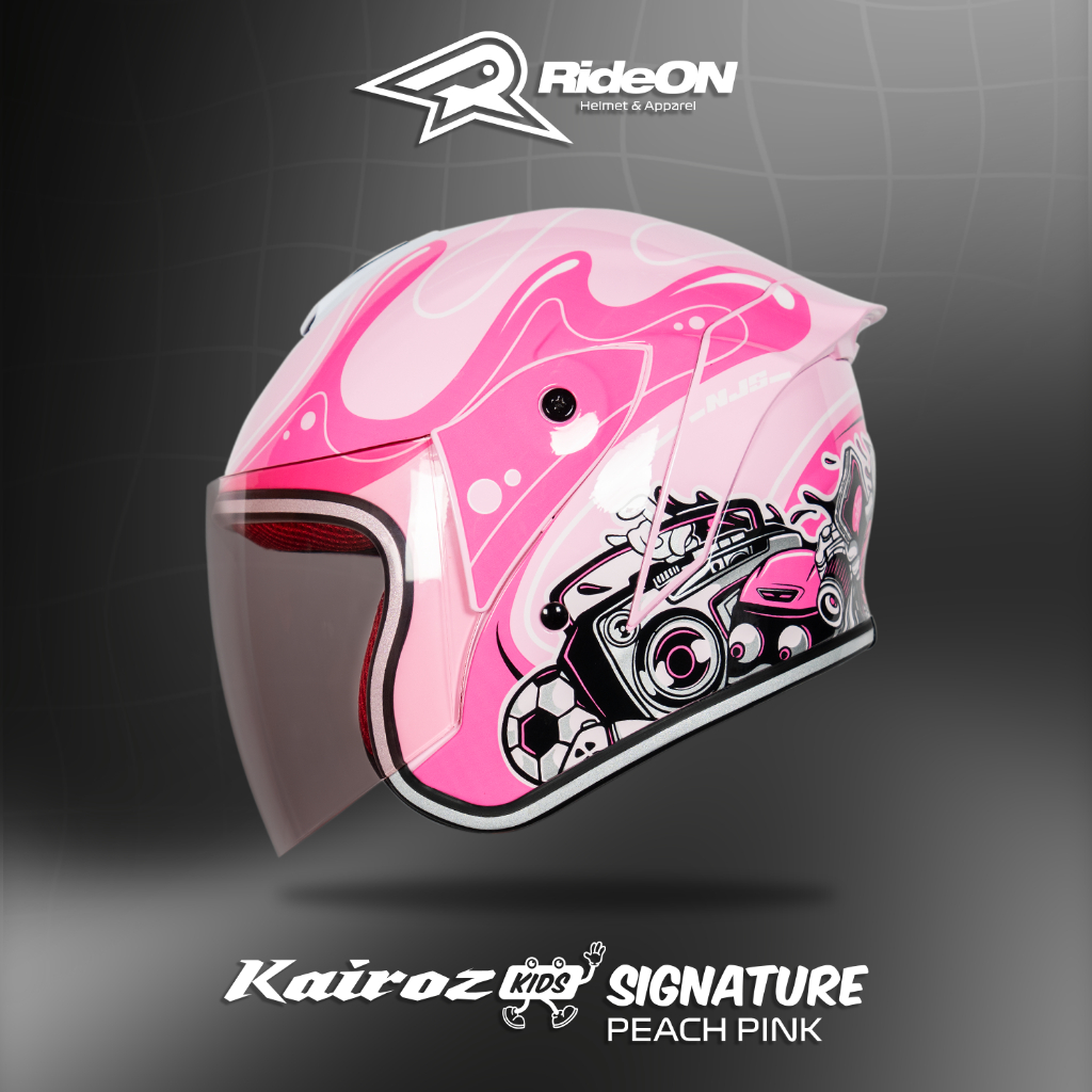 NJS Kairoz Kids Signature - Helm Anak (FREE MAINAN ANAK) - Helm Anak | Helm NJS | NJS Anak | Kairoz 