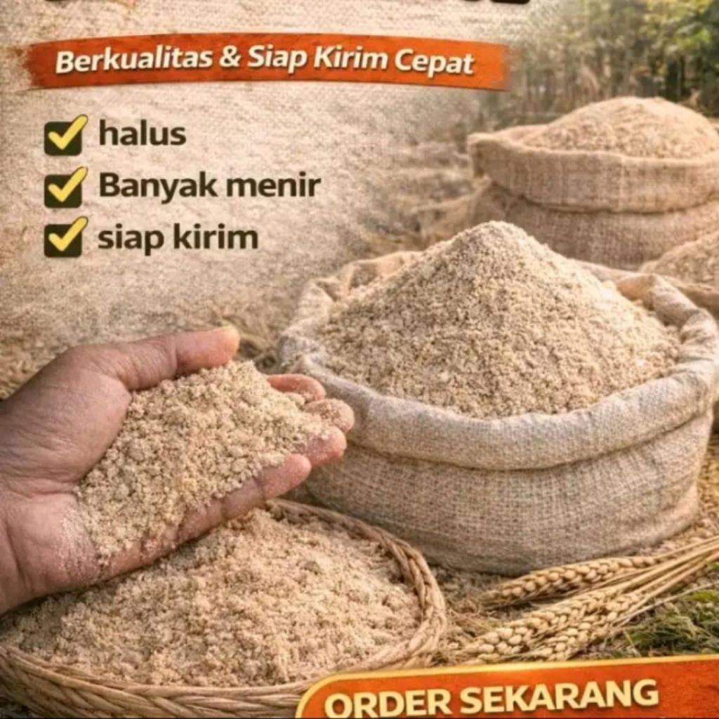 dedak padi (huut) berkualitas kemasan 5kg