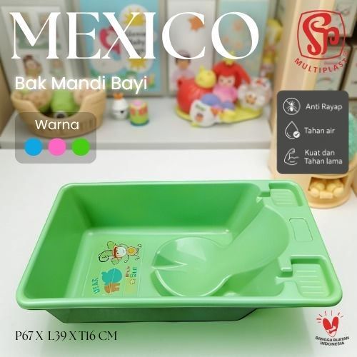 Baby Bath Tub Plastik Mexico / Bak Mandi Bayi / Bak Bayi Duduk Multiplast