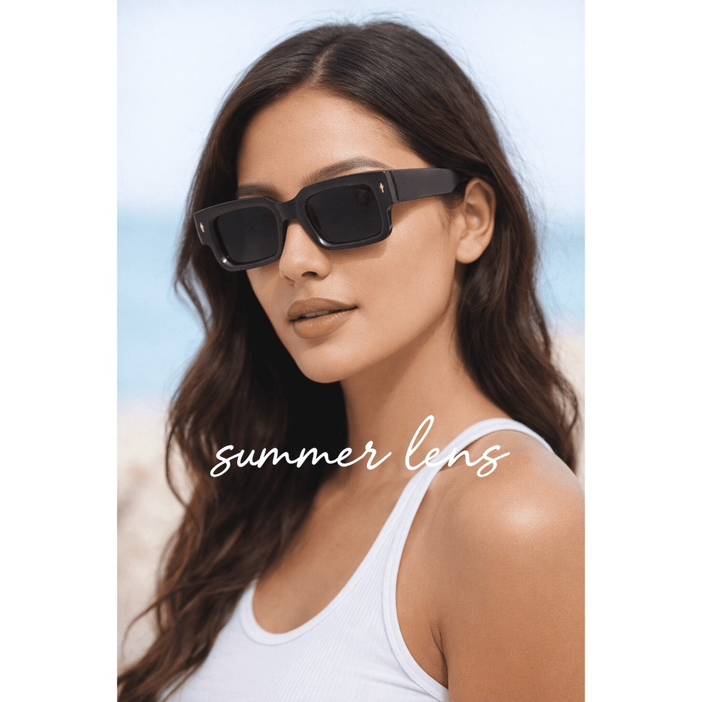 SUMMER LENS HS 019 - kacamata | kacamata kotak panjang | kacamata hitam wanita | kacamata hitam pria