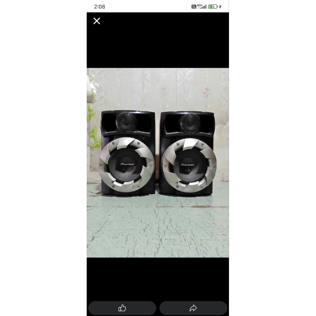 speaker pasif 6inch merk pioneer