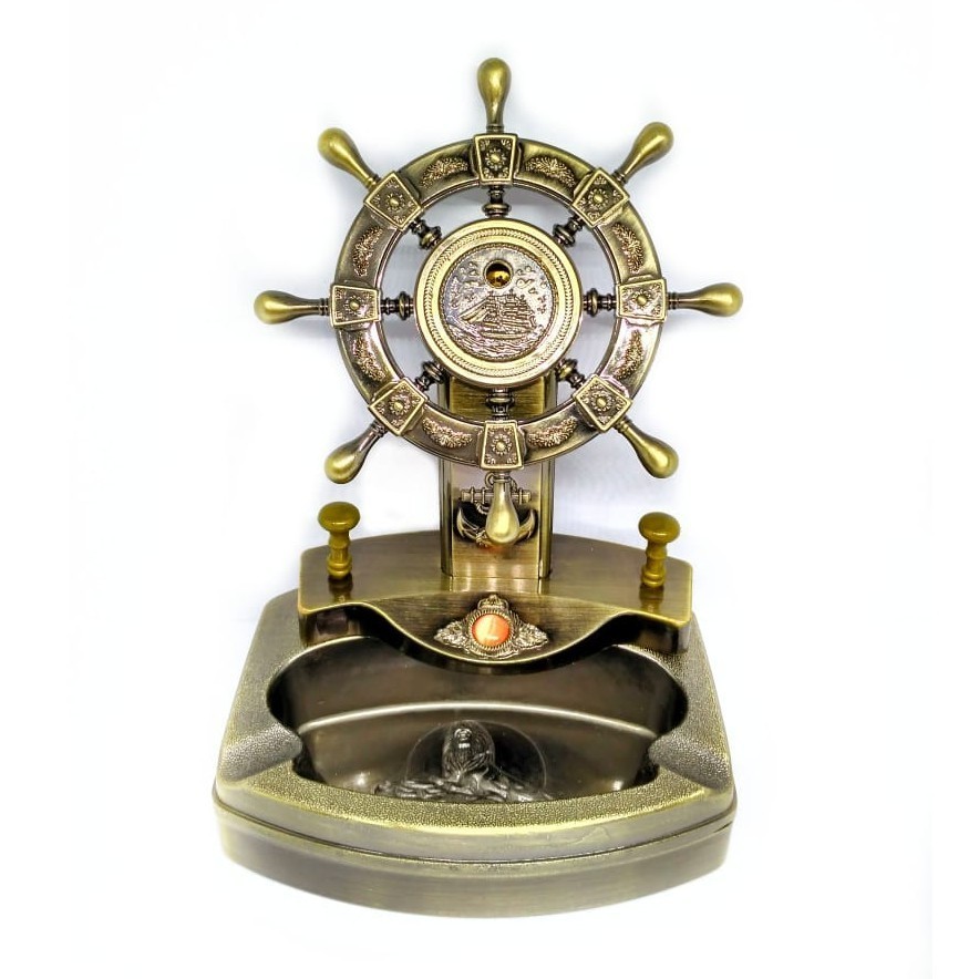 Super Sale Tempat Asbak Plus Korek Api Model Vintage Stir Kapal 950