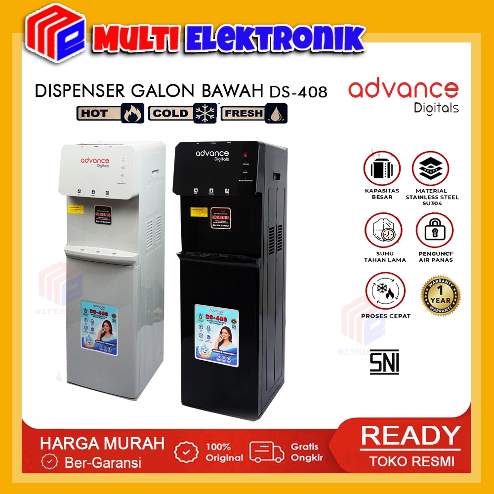 ADVANCE Dispenser Air Galon Bawah DS-408 Fungsi 3 in 1