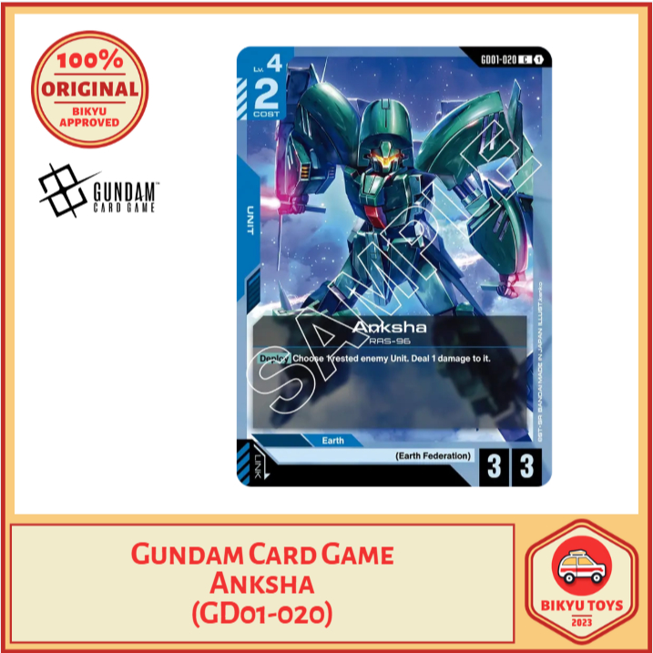 Gundam Card Game Anksha (GD01-020) ENGLISH EN ORIGINAL