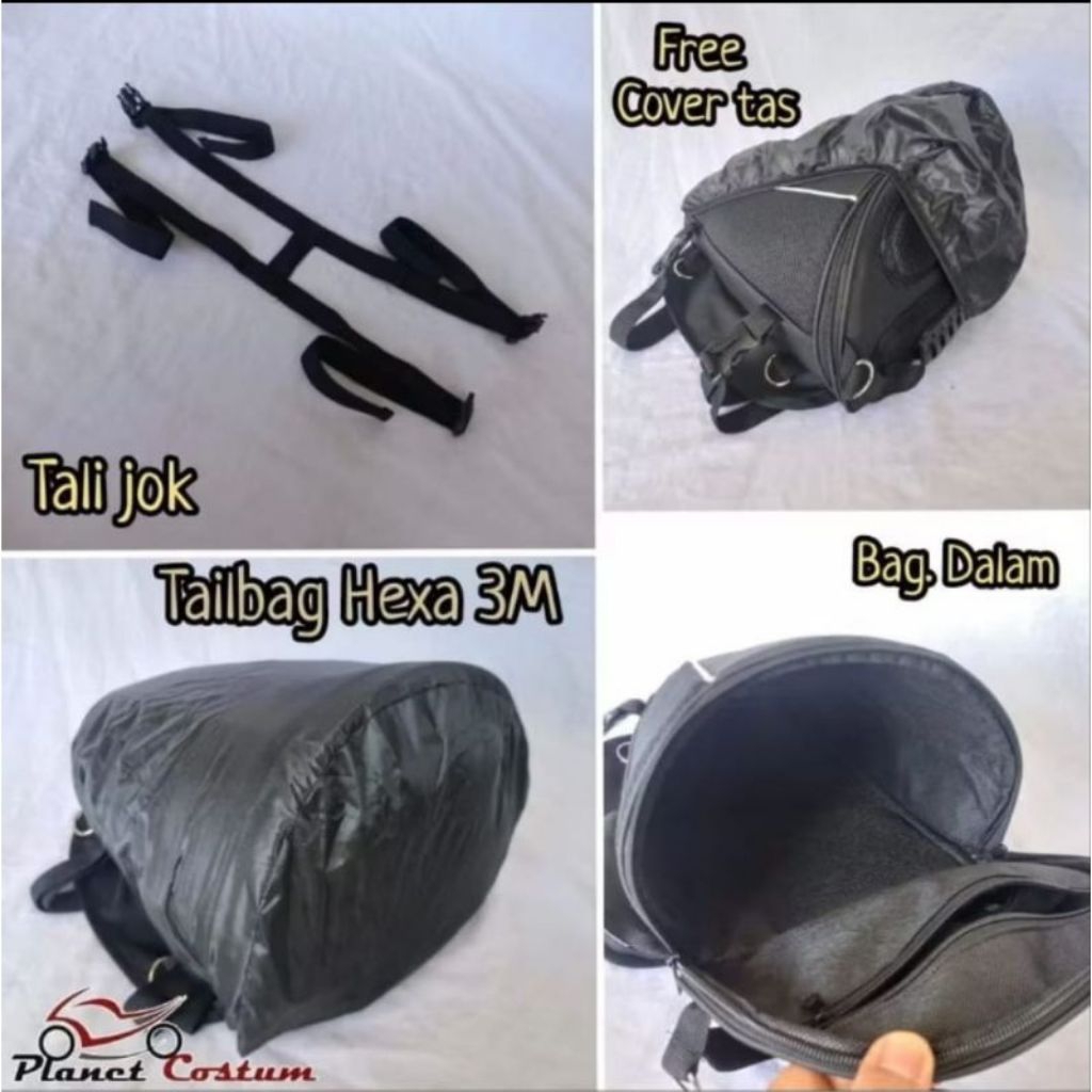tas jok ekor motor bagasi tambahan jok belakang motor waterproof anti air harian touring