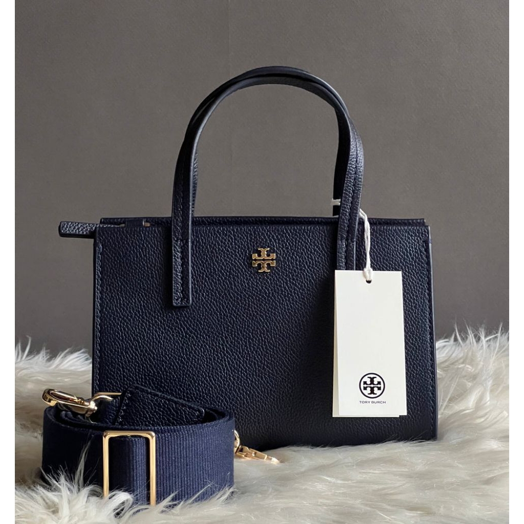 TORY BURCH Blake Mini Tote Bag - Tory Navy
