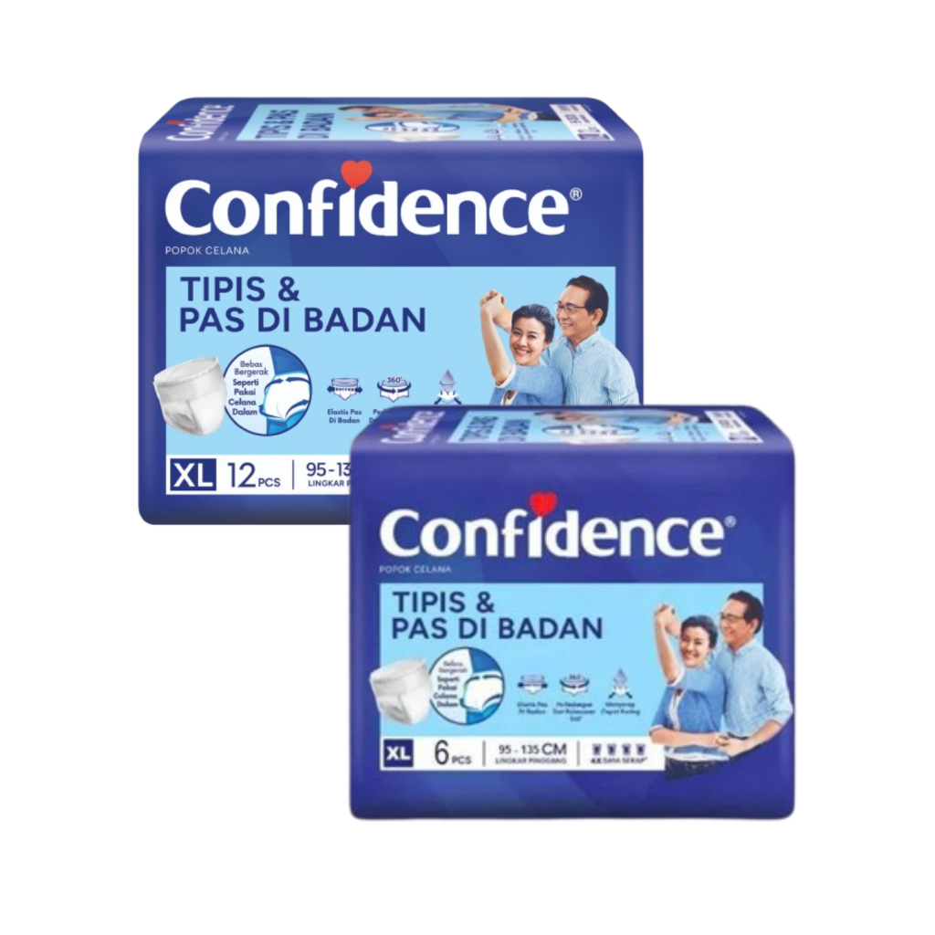 CONFIDENCE Slim & Fit Adult Diapers Pants XL Popok Celana Dewasa