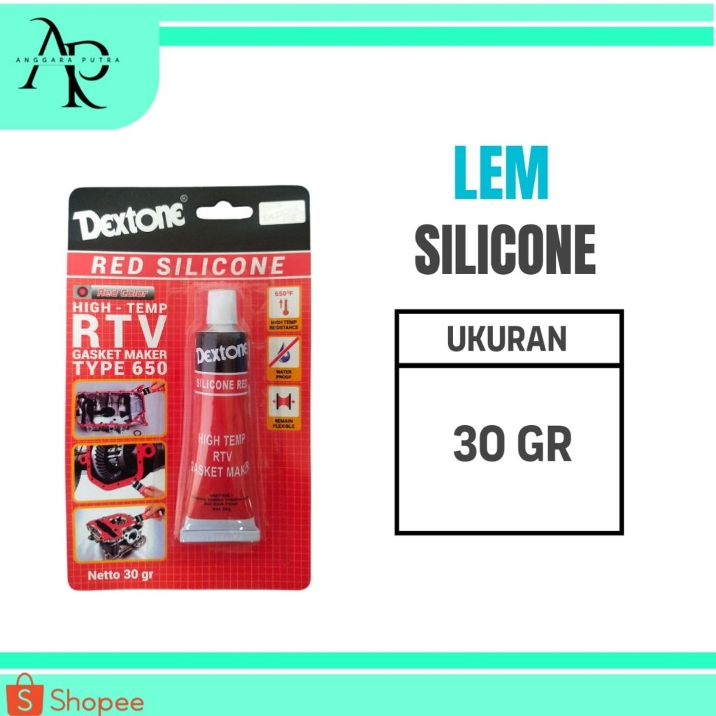 Lem Silicone Red Dextone Tahan Panas Original