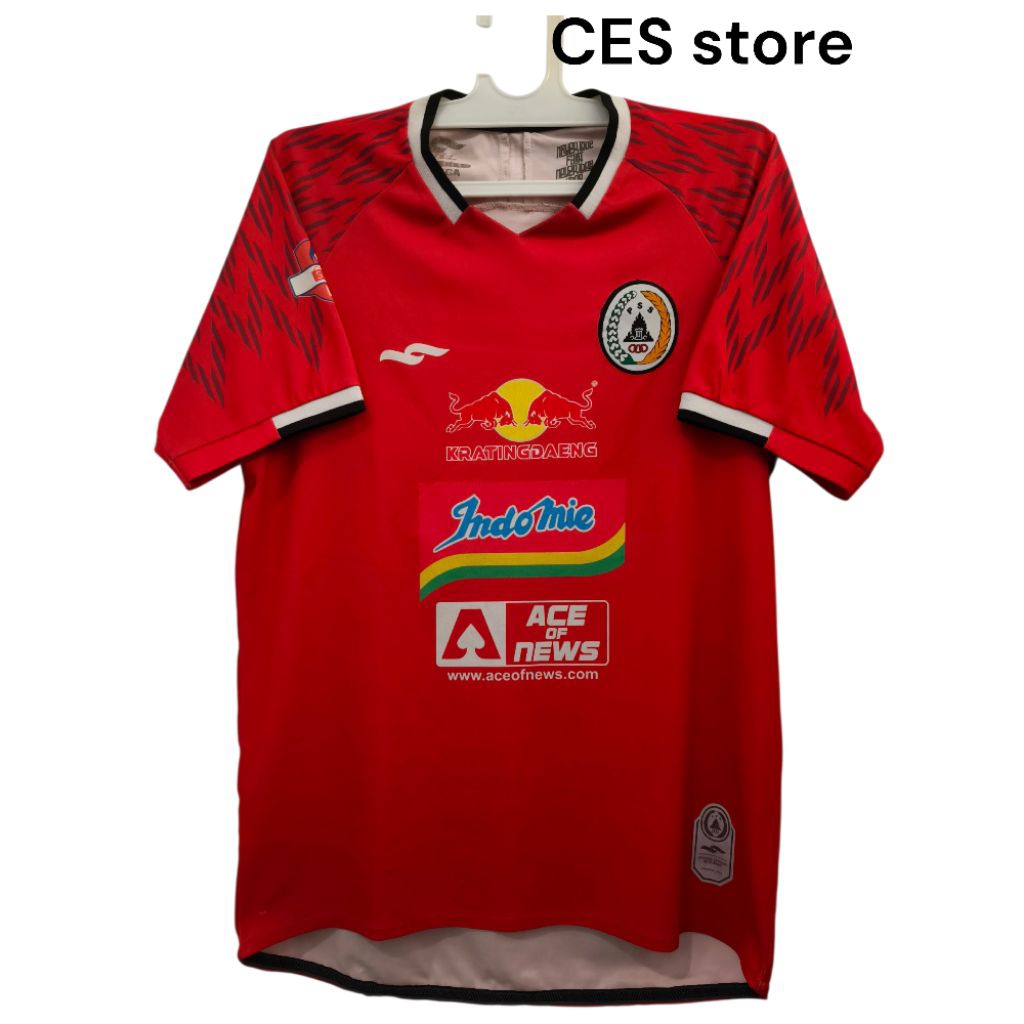 jersey baju bola pss sleman merah sport casual