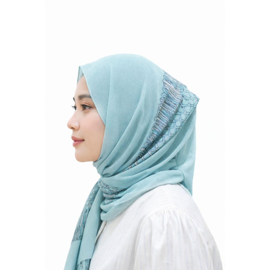 Jacquelle Pattern Pashmina Hijab – Premium Voal Motif