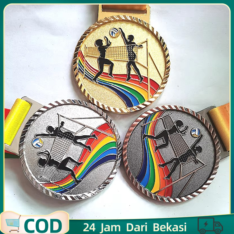 Medali Besi Medali Tebal Mendali Volly Medali Kejuaraan Voli