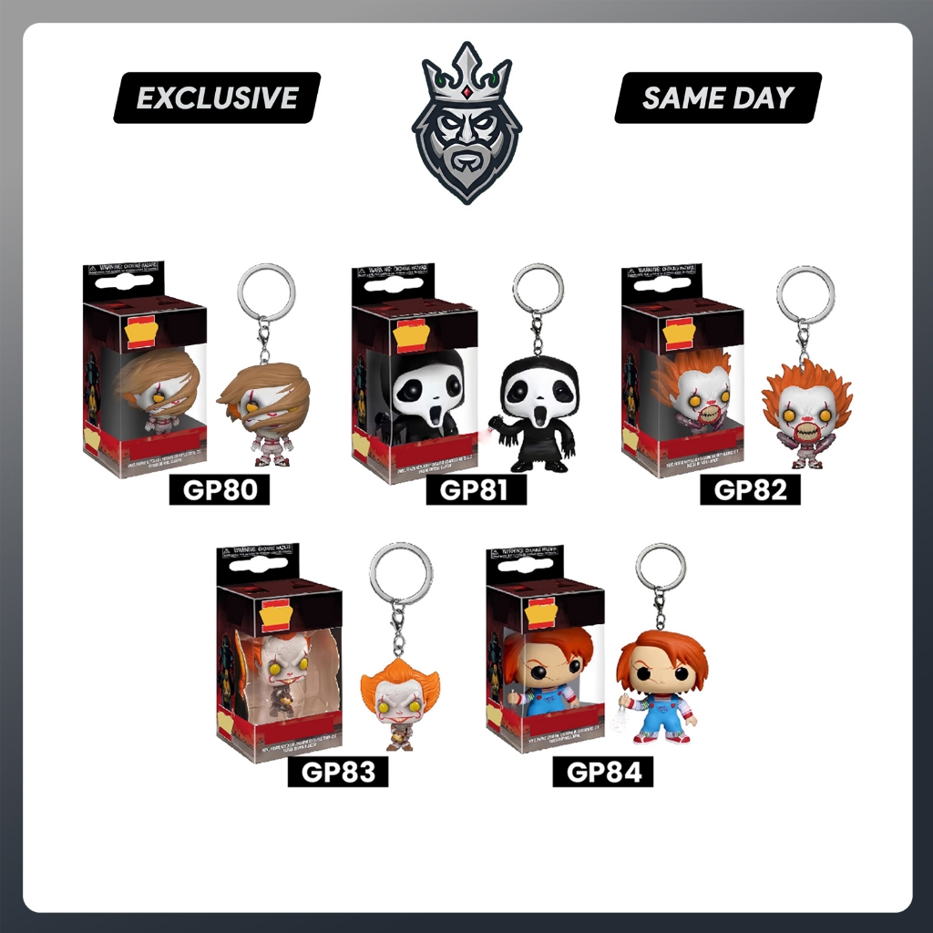 Pop Keychain Chcky Gantungan Horor Lucu Mini Karakter Film