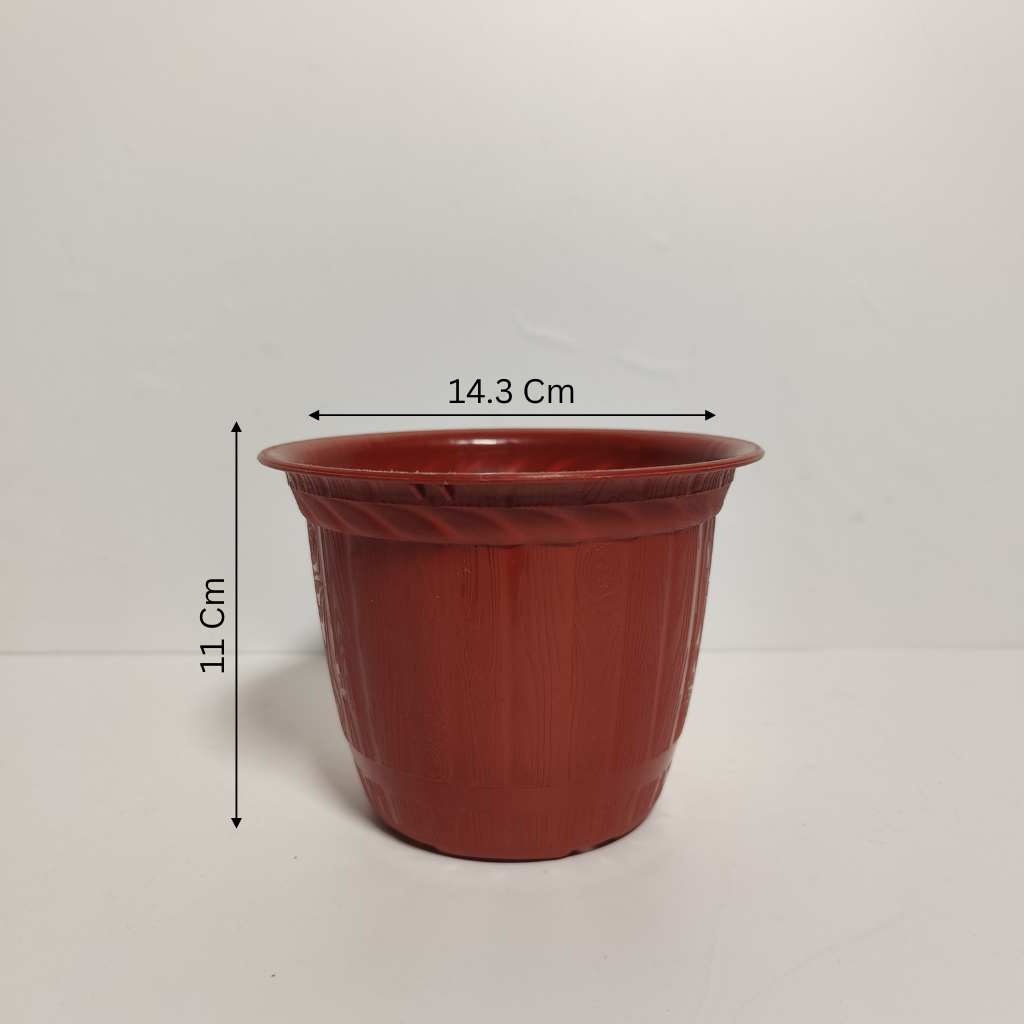 READY STOCK | Pot Edelweis Red 15cm (2820) 1 Lusin | Pot | Serba Serbi