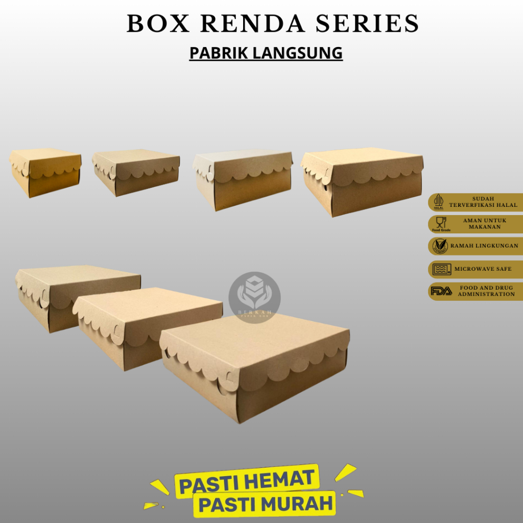 Dus Snack 16x16 / / Dus Nasi Kotak 16x16 / Box Nasi Kotak Katering 310 Gsm / Box Kemasan Kue Roti Ma