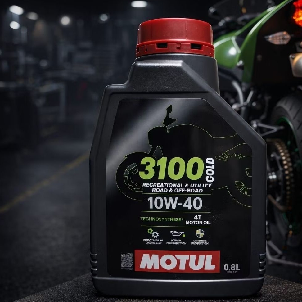 Oli Motul 3100 Gold 4T SAE 10W-40 Technosynthese 800ml 0.8L 4 Tak