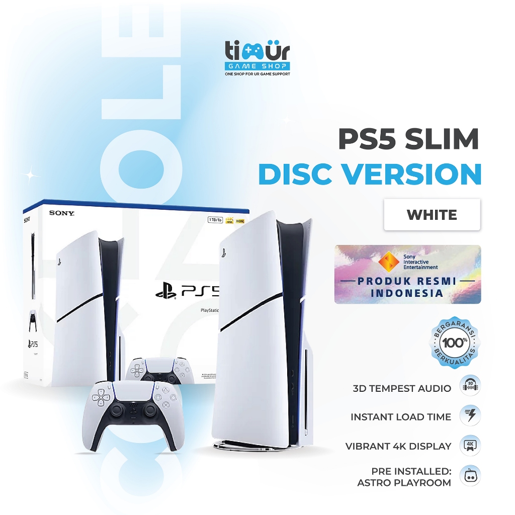 SONY PS5 Slim Disc Edition GARANSI SONY INDONESIA RESMI