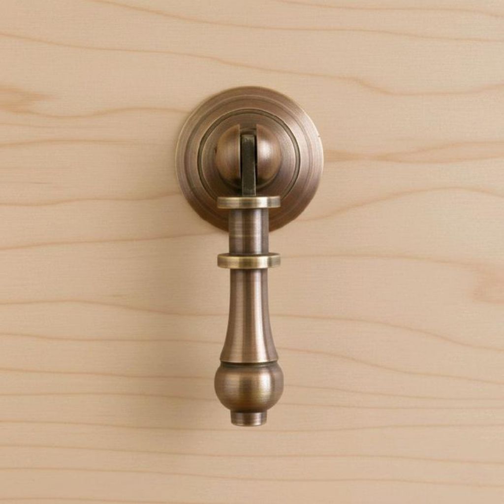 TARIKAN LACI FUNITURE KAYU BAHAN KUNINGAN - D 2,5 CM - MODEL TEAR DROP KECIL
