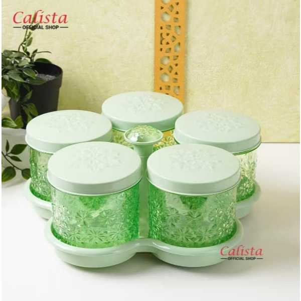 TOPLES PLASTIK SET PUTAR / TOPLES KUE LEBARAN SET / TOPLES 5 DAUN CALISTA PUTAR